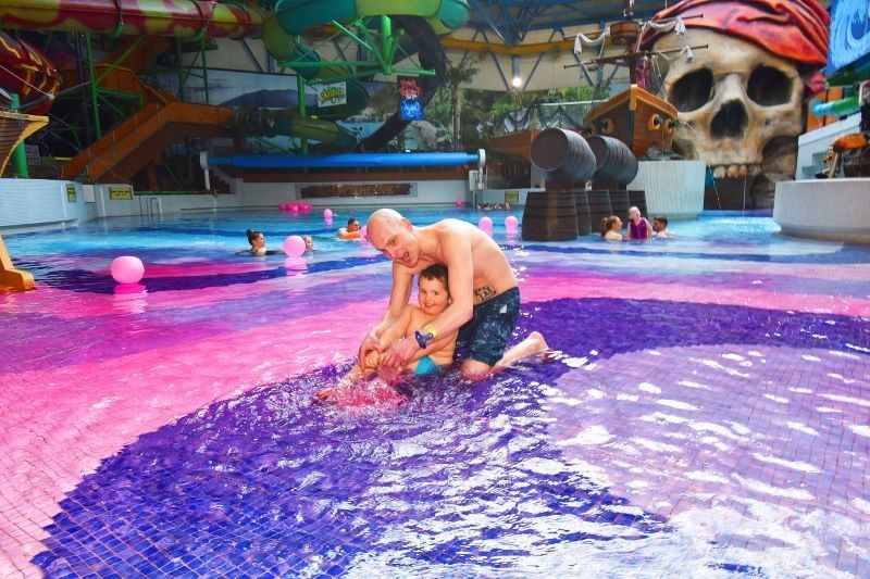 Other image for Swimmers were tickled pink...